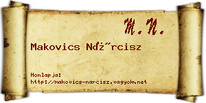 Makovics Nárcisz névjegykártya